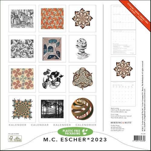 M.C. Escher maandkalender 2023