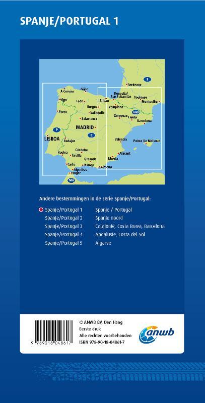 ANWB Wegenkaart Spanje/Portugal 1. Spanje/Prtugal