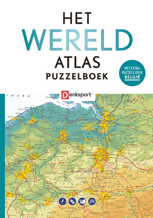 Leuren kant Hoe dan ook Denksport - Het Wereld Atlas Puzzelboek (BE), Denksport Puzzelboeken | Boek  | 9789493247901 | ReadShop