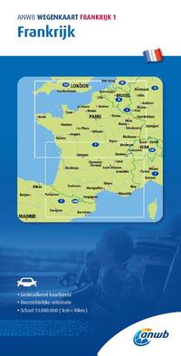 ANWB Wegenkaart Frankrijk 1. Frankrijk